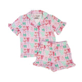 Ruffle Loungewear Set - Bows