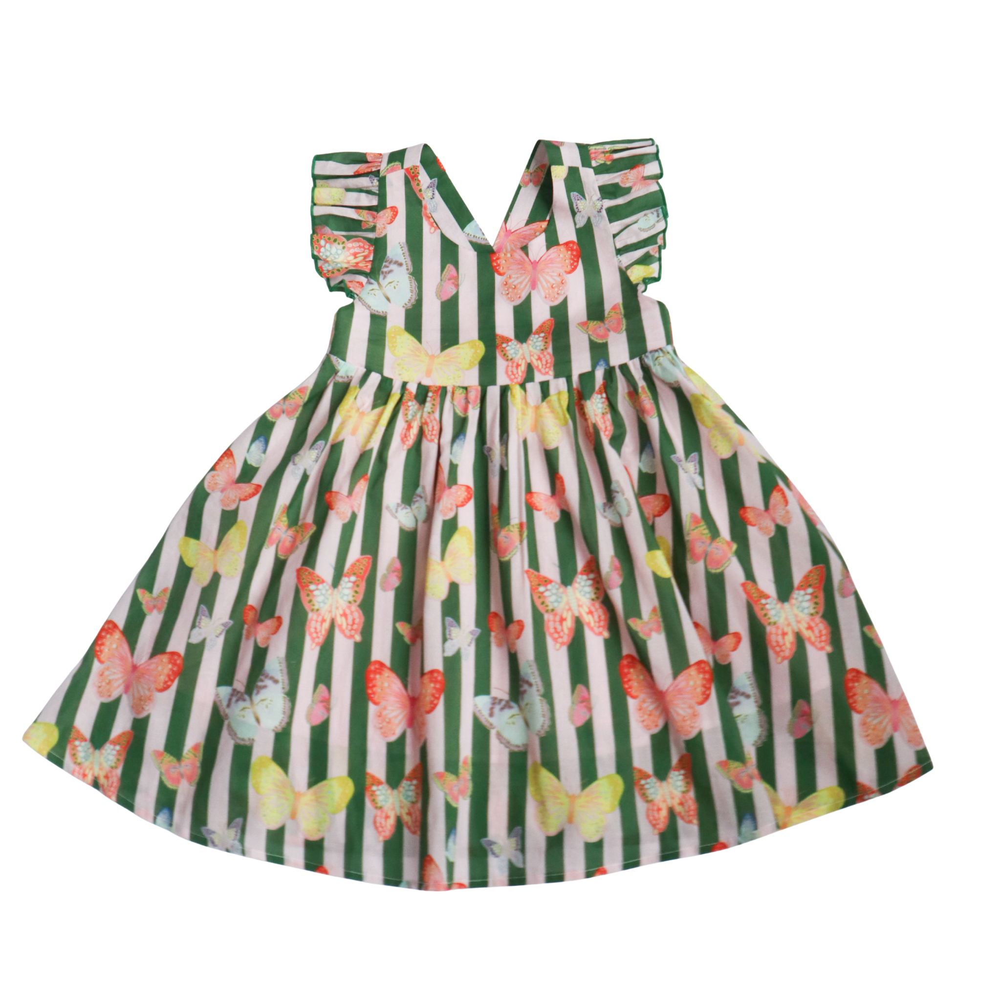 Josie Dress - Green Butterfly Hollis Baker Josie Dress - Green Butterfly Hollis Baker