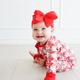 Zipper Romper - Ho Ho Howdy Pink