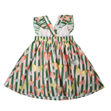 Josie Dress - Green Butterfly