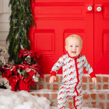 Ho Ho Howdy Santa - Zipper Romper