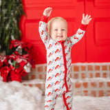 Ho Ho Howdy Santa - Zipper Romper