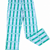 Adult PJ Pant  - Blue + Green Tree Stripe