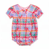 Conley Bubble - Rosette Plaid with Florals