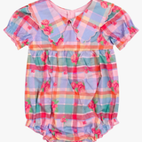 Conley Bubble - Rosette Plaid with Florals