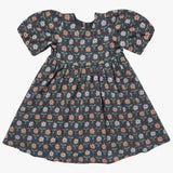 Denise Dress - Navy Block Floral