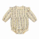 Elizabeth Bubble - Yellow Floral Stripe