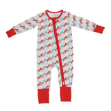 Ho Ho Howdy Santa - Zipper Romper