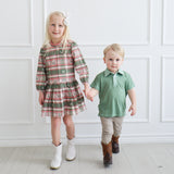 Trey Polo - Green Stripe