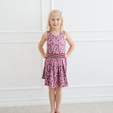 Catherine Dress - Plum Ditsy Floral