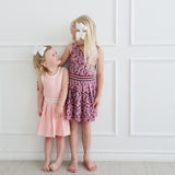 Catherine Dress - Plum Ditsy Floral
