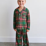Kevin Set - Christmas Plaid Green