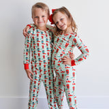 Loungewear Set - Holiday Boots Green