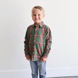 William Shirt - Christmas Plaid Green