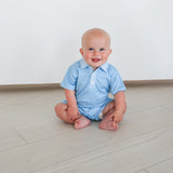 Tripp Romper - Blue Stripe