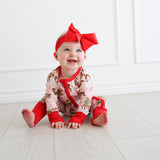 Zipper Romper - Vintage Reindeer