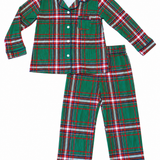 Kevin Set - Christmas Plaid Green