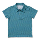 Kyle Polo - Blue + Green Geometric