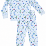 Loungewear Set - Ski Season Blue