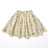Margo Skirt - Yellow Floral Stripe