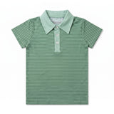 Trey Polo - Green Stripe