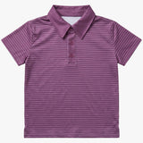 Trey Polo - Plum Stripe