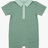 Tripp Romper - Green Stripe