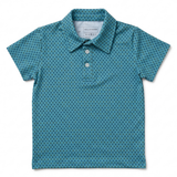 Kyle Polo - Blue + Green Geometric