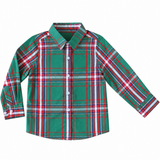 William Shirt - Christmas Plaid Green