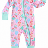 Zipper Romper - Vintage Ornaments